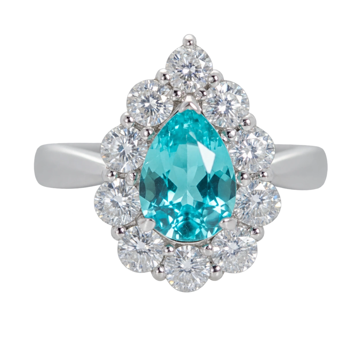 Editorial presentation of the Paraíba and diamond ring